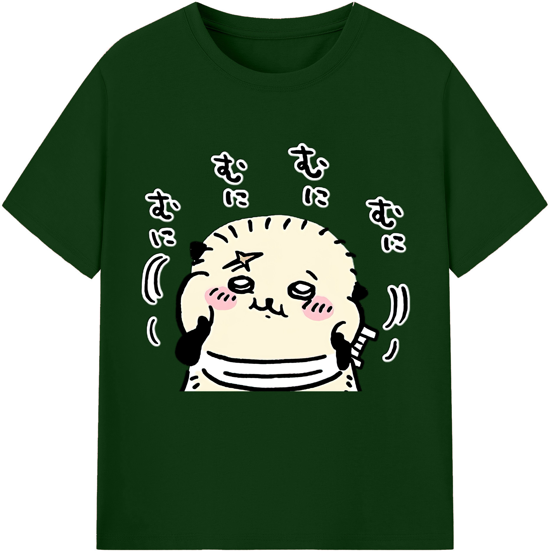 （画像用） ちいかわ ラッコ Chii-kawa Sea otter 綿100％半袖Tシャツ（フロントプリント）